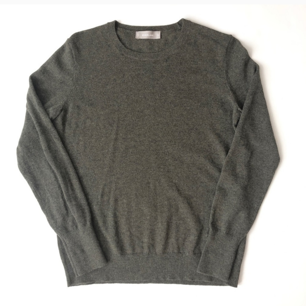 EVERLANE 100% Cashmere Sweater Green